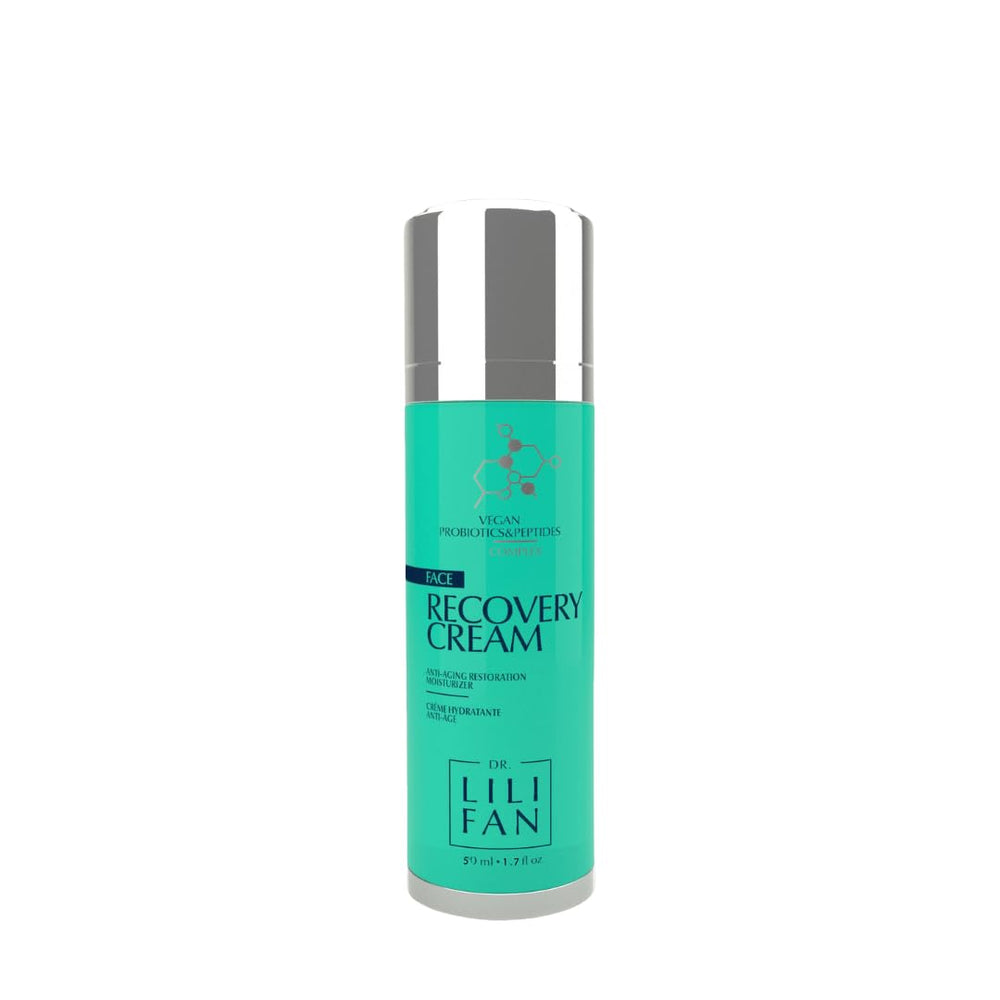 Dr Lili Fan Probiotic Recovery Cream bottle ready for daily hydration and skin renewal
