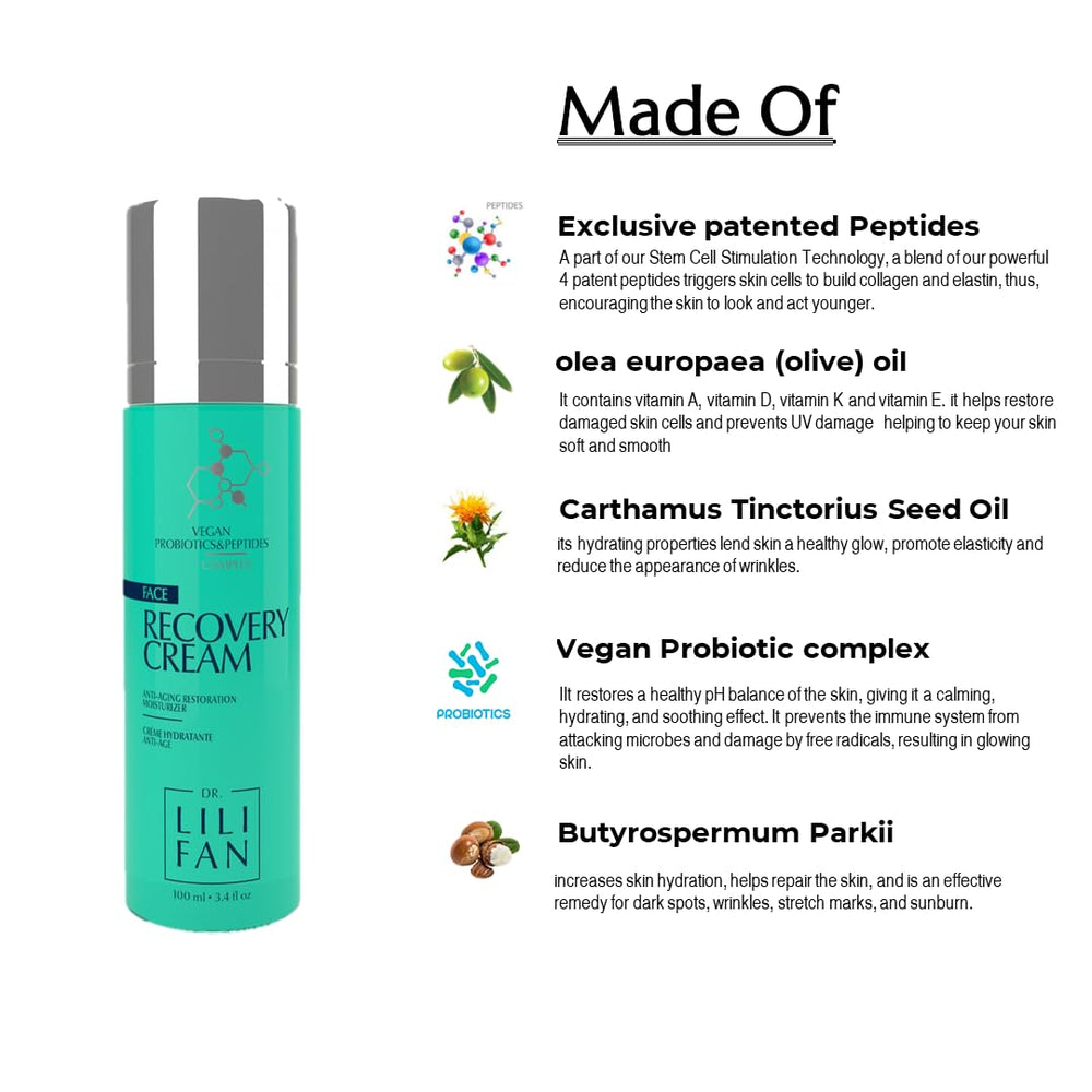 Texture swirl of Dr Lili Fan Probiotic Recovery Cream