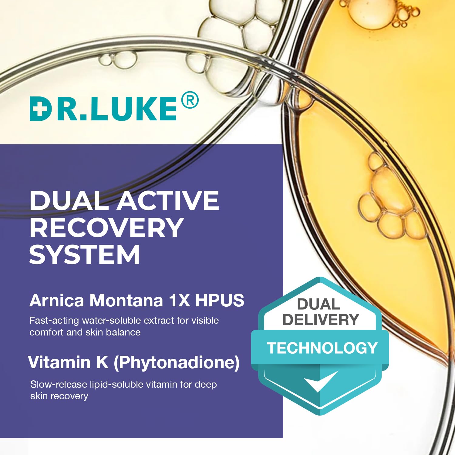 Dr. Luke Arnica Bruise Cream texture close-up shows smooth absorption