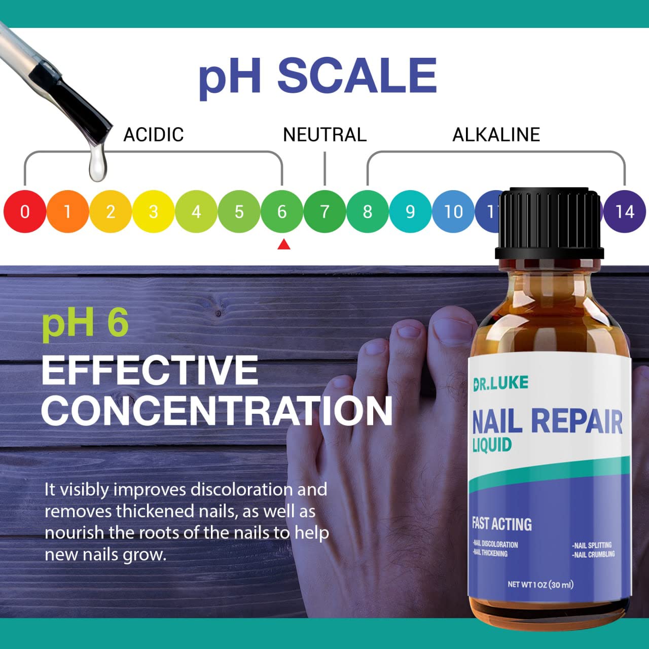 Swimmer-friendly nail care with Dr. Luke Nail Repair Liquid.