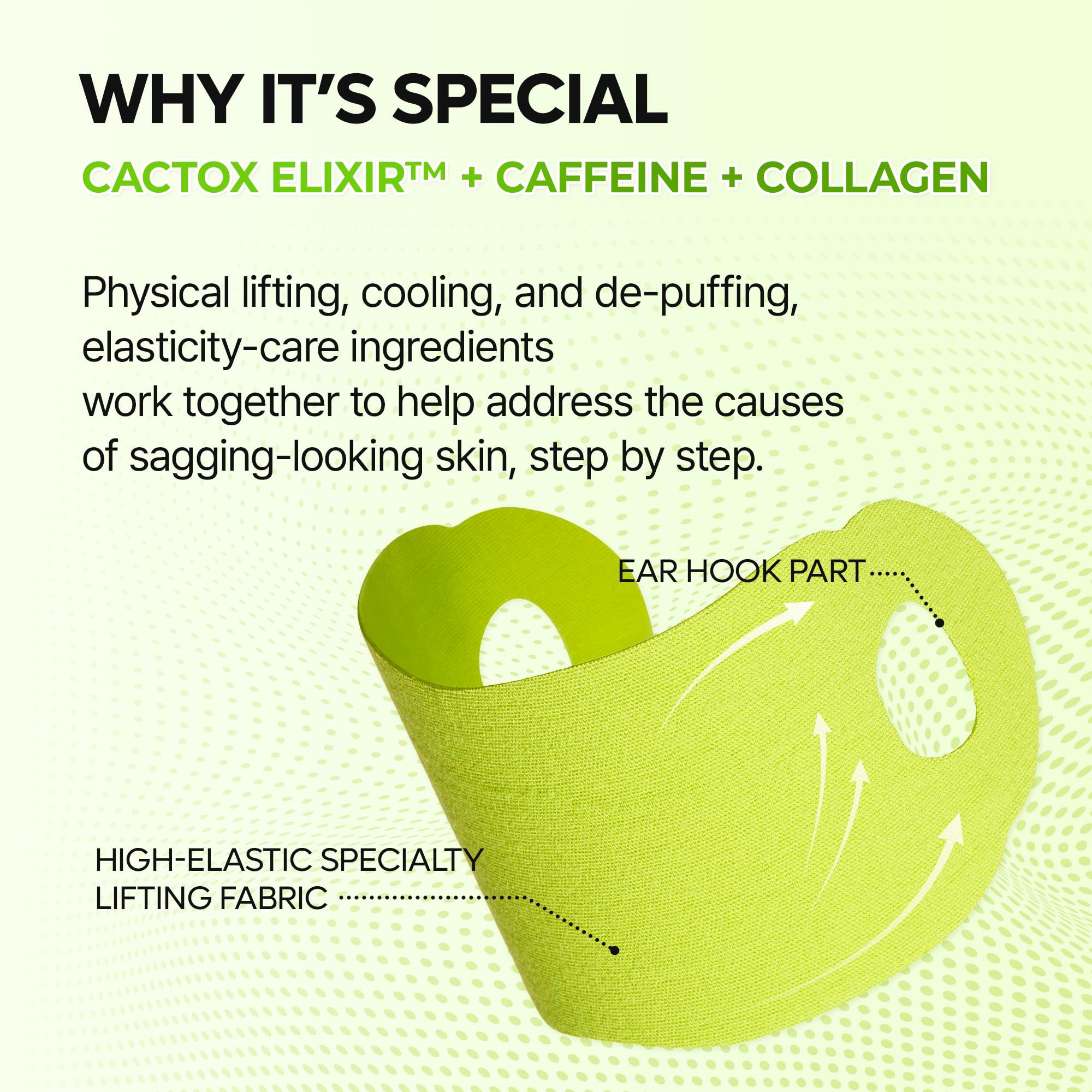 Dr.Melaxin Cactox V-Lifting Mewing Band demonstrates pore-tightening potential around jaw.