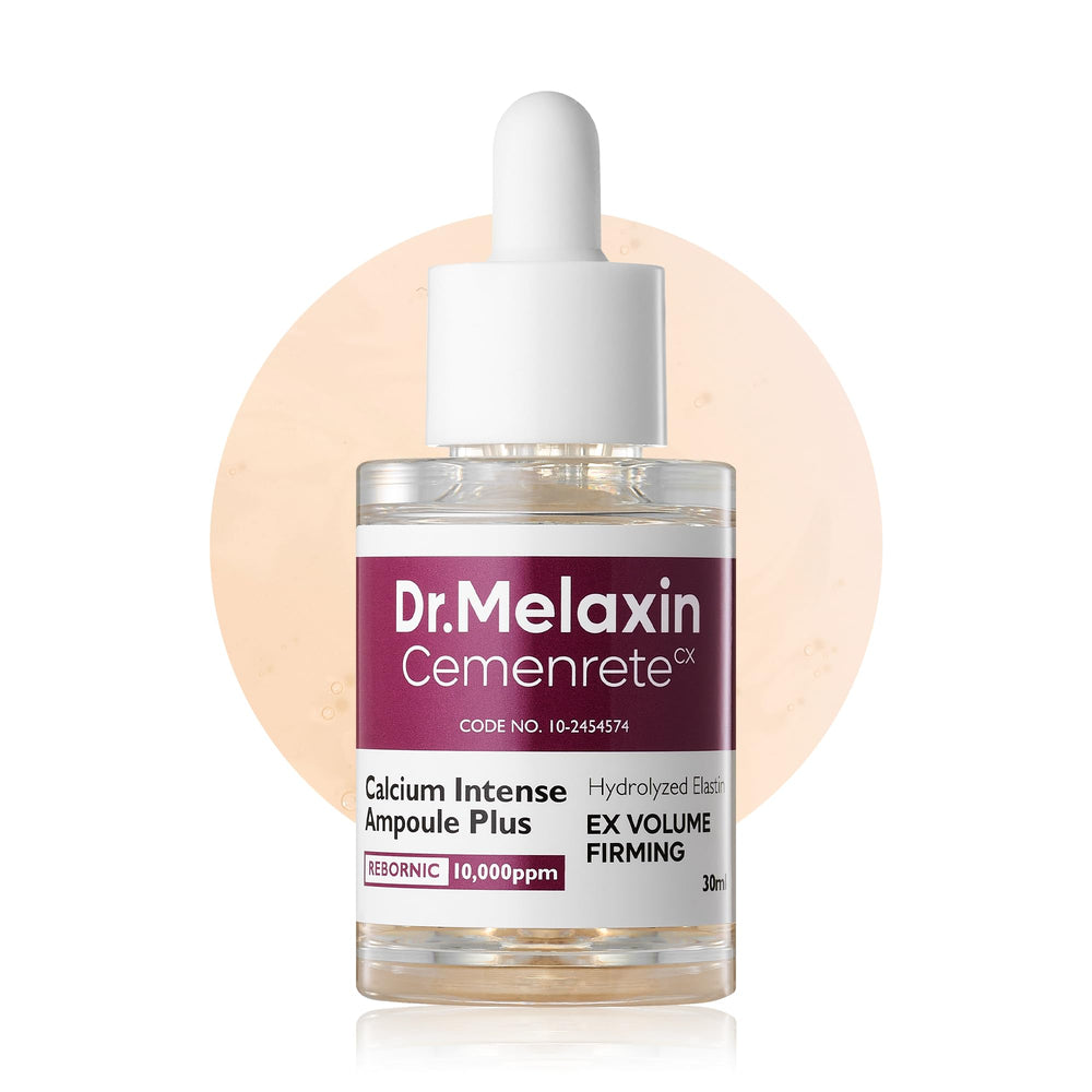Dr.Melaxin Cemenrete calcium ampoule bottle for precise under-eye application.