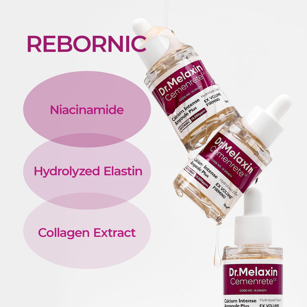 Dr.Melaxin Cemenrete cream texture close-up reveals a lightweight finish.