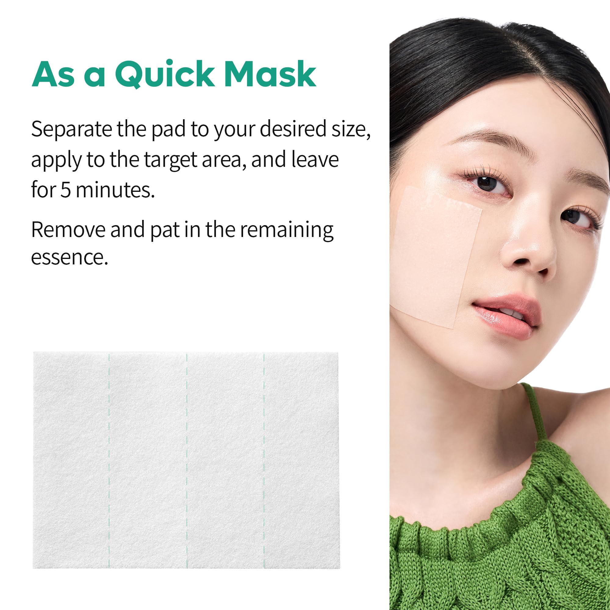 Dr.Melaxin Cicapyrin toner pad gentle patch application on delicate areas