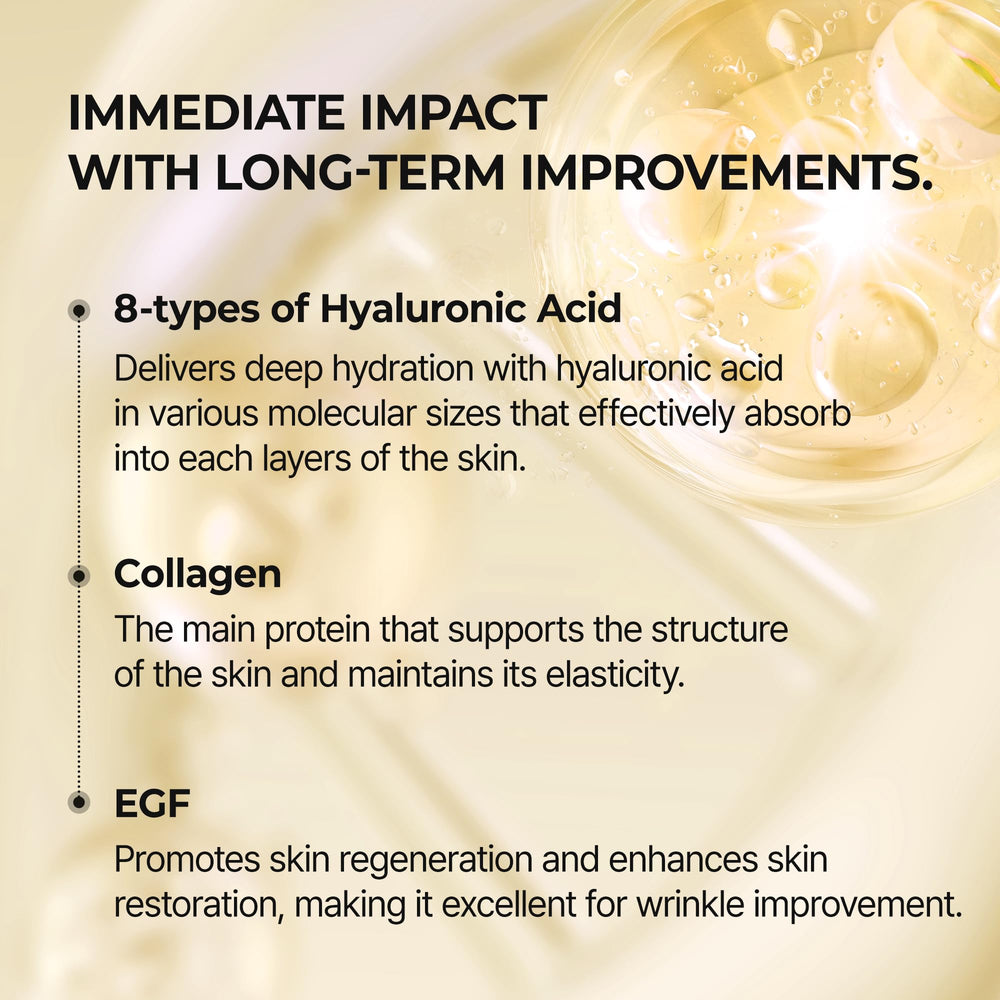 Dr.Melaxin eyebag cream includes EGF for a potential smoothing effect.