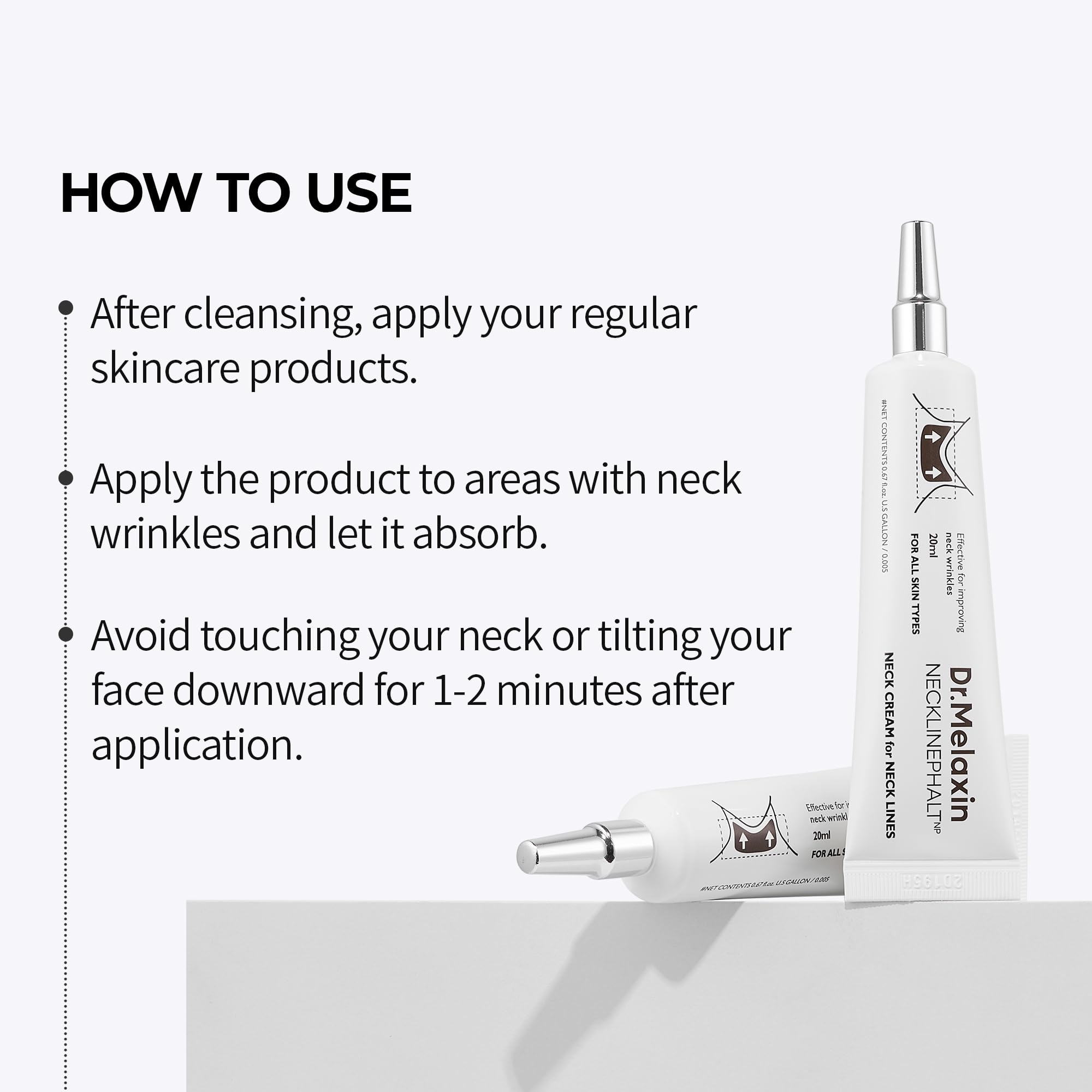 Dr. Melaxin Necklinephalt application tips guide precise, comfortable use