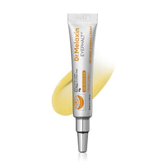 Dr.Melaxin retinol eyebag cream tube with premium packaging and soothing texture for under eye skin.