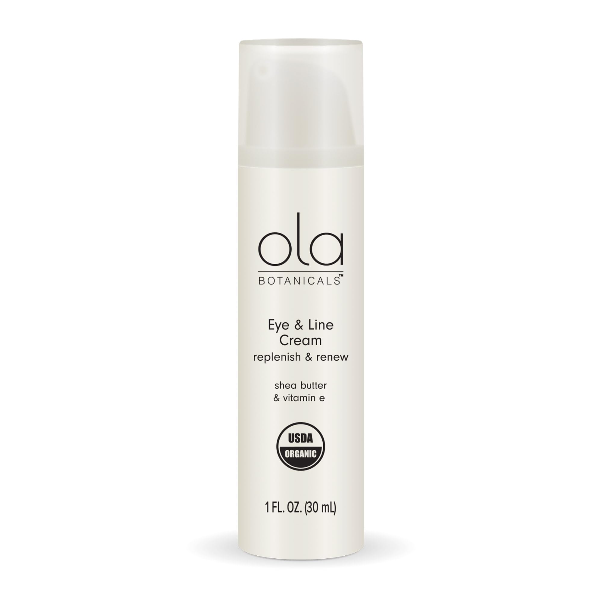 Dr. Mercola Ola Botanicals Eye Cream jar front for rejuvenated delicate skin