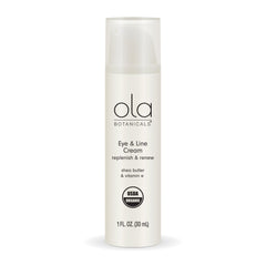 Dr. Mercola Ola Botanicals Eye Cream jar front for rejuvenated delicate skin