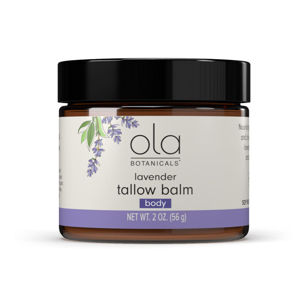 Dr. Mercola Ola Lavender Tallow Balm body bottle for smooth, lasting hydration.