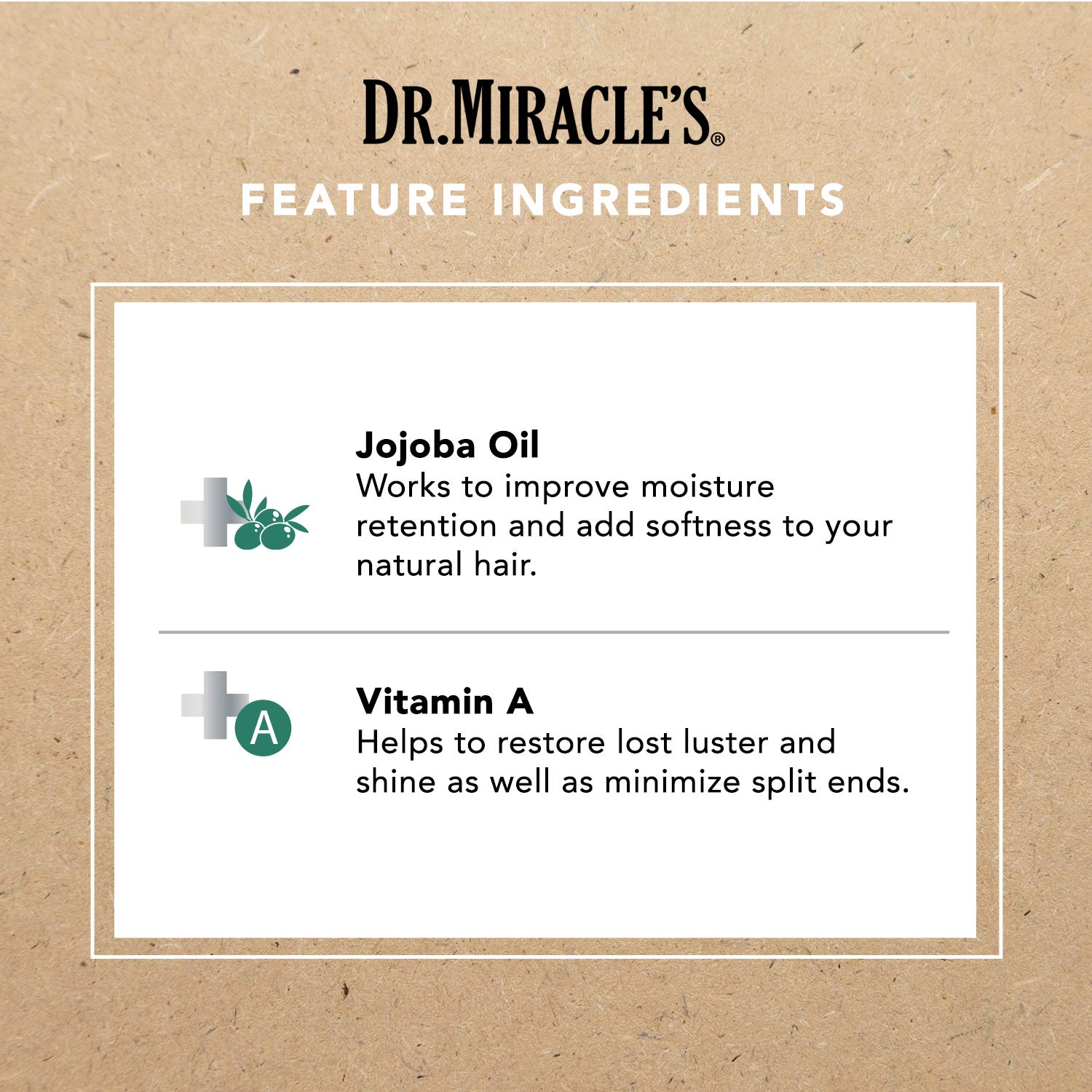 Dr. Miracle's Gro Oil aloe vera ingredient emphasizes soothing hydration