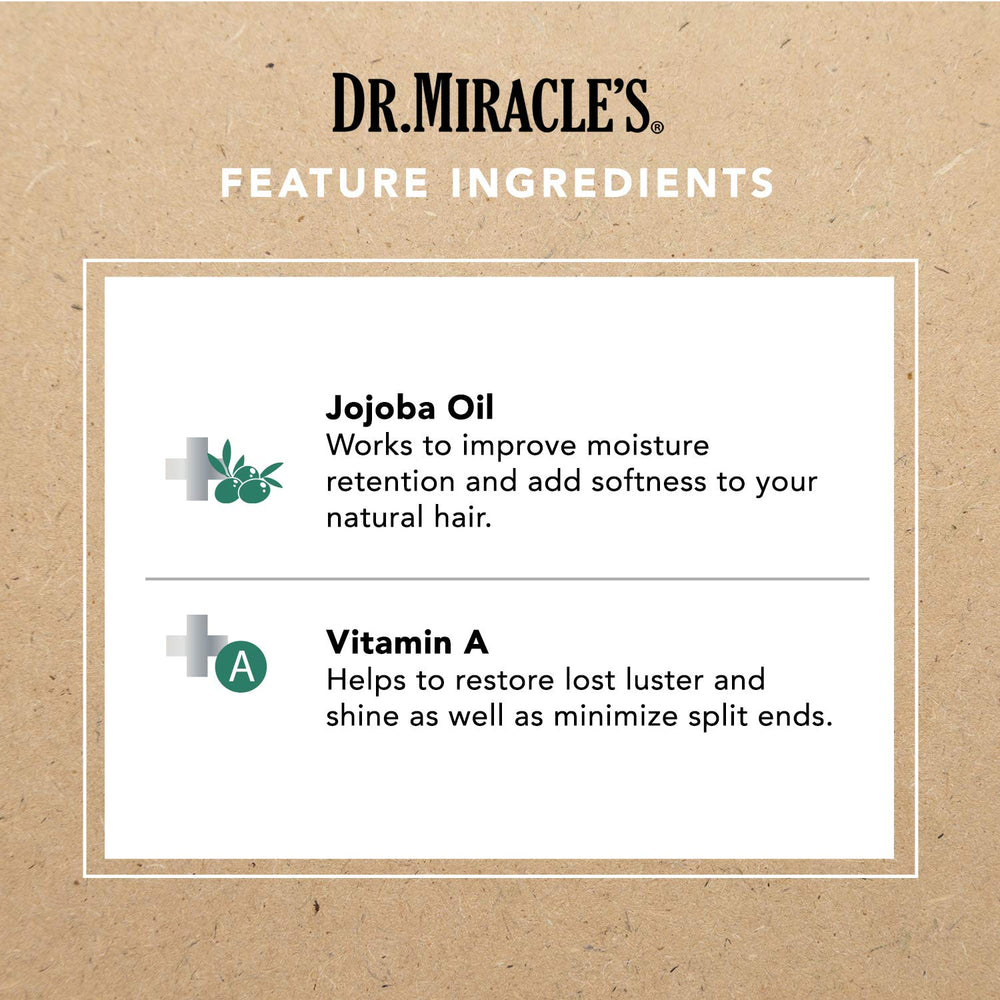 Dr. Miracle's Gro Oil aloe vera ingredient emphasizes soothing hydration
