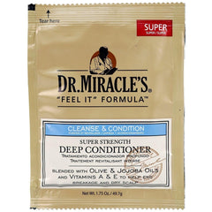 Dr. Miracle's Deep Conditioning Treatment bottle highlighting conditioning and shine.