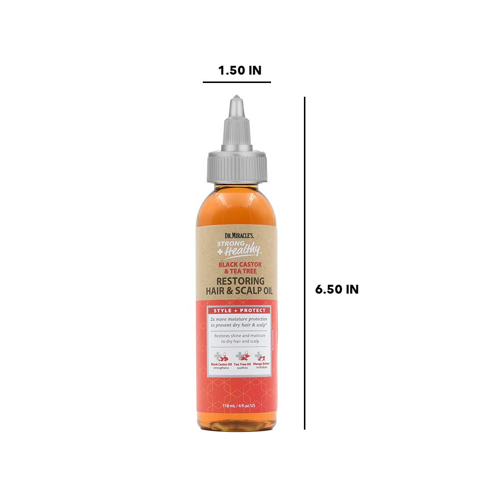 Dr. Miracle's Restoring Oil scalp massage for healthier-looking follicles