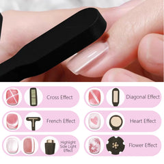 Dr.nail cat eye floral pattern head for delicate design accents