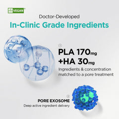 Dr.nineteen CollaBooster Poreshot Cream close-up texture showing lightweight, non-sticky finish.