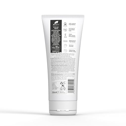 Dr Organic Charcoal Face Wash foamy lather ready to cleanse