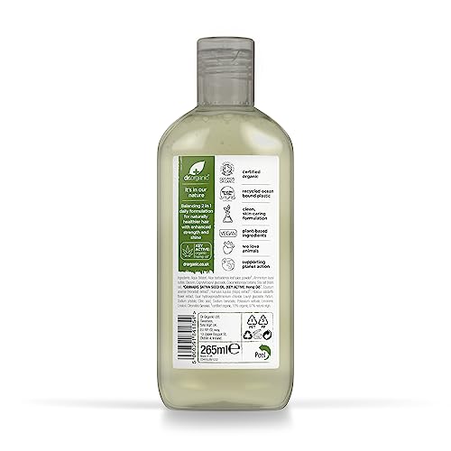 Lather from Dr Organic Hemp Oil 2-in-1 shampoo-conditioner demonstrating creamy foam.