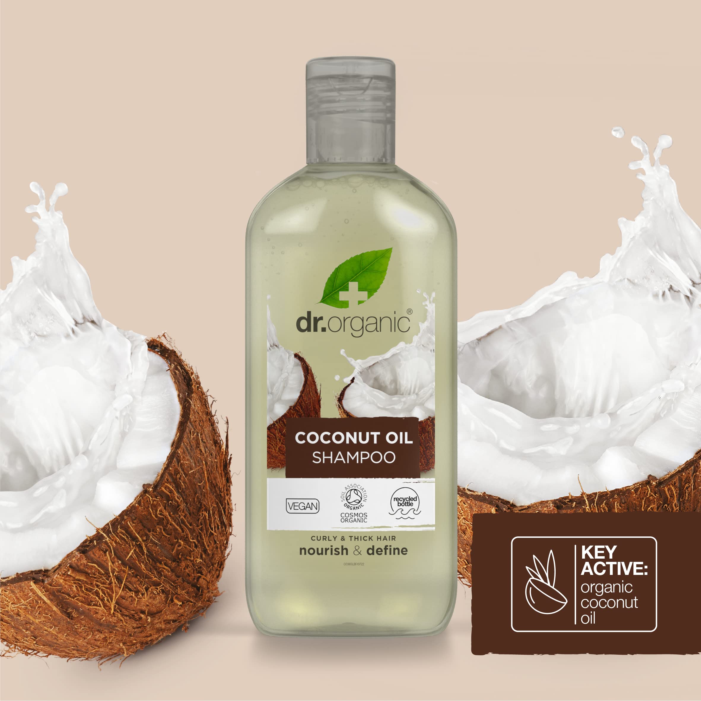 Ingredient list close-up—organic base with MCT-rich oil.