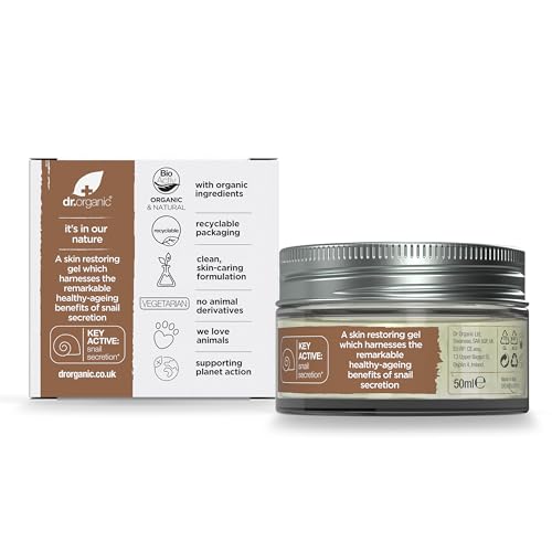 Swirl of snail gel on the back of a hand