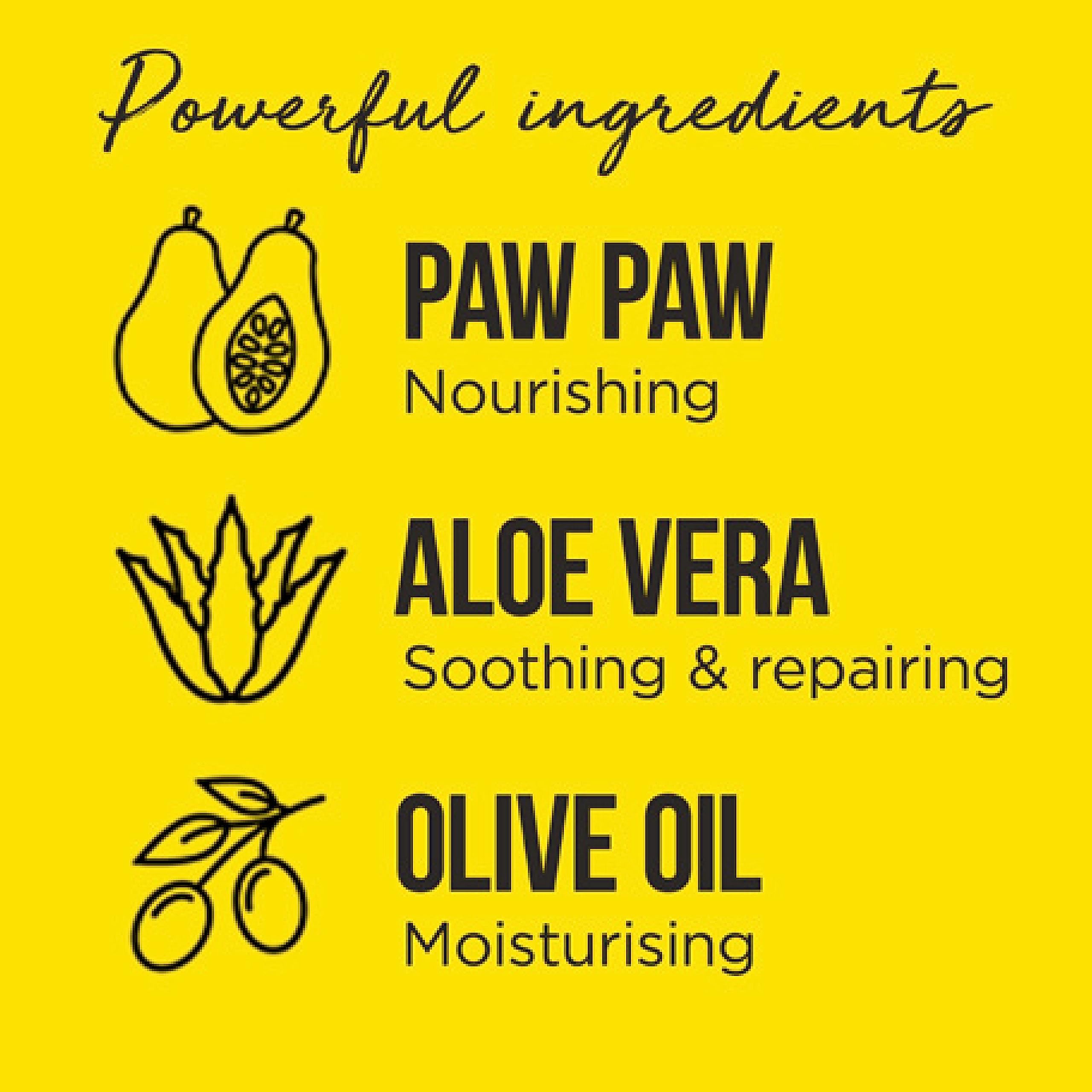 Dr. PAWPAW It Does It All Conditioner bottle with pump for easy use.
