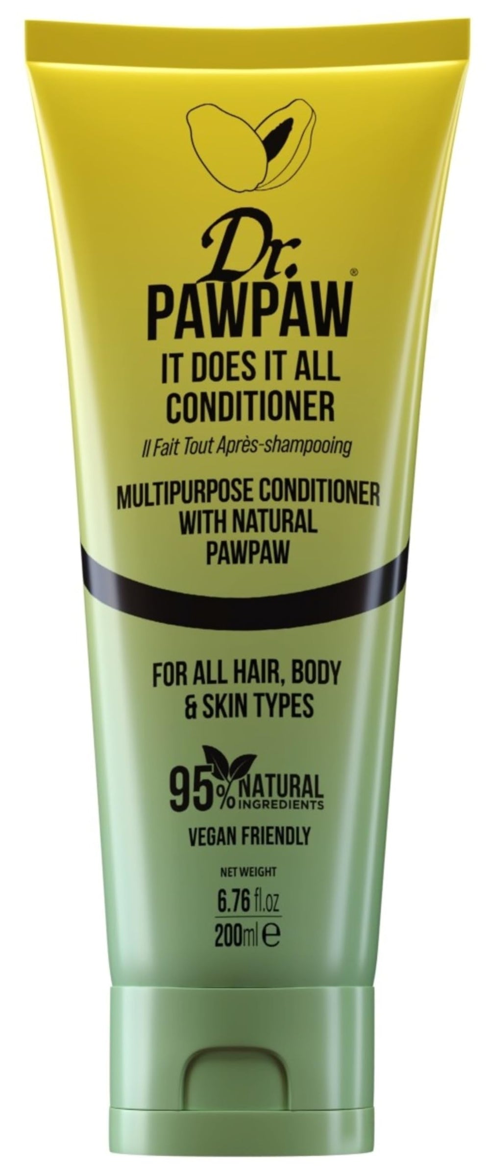 Dr. PAWPAW It Does It All Conditioner bottle front shows versatile hydration.