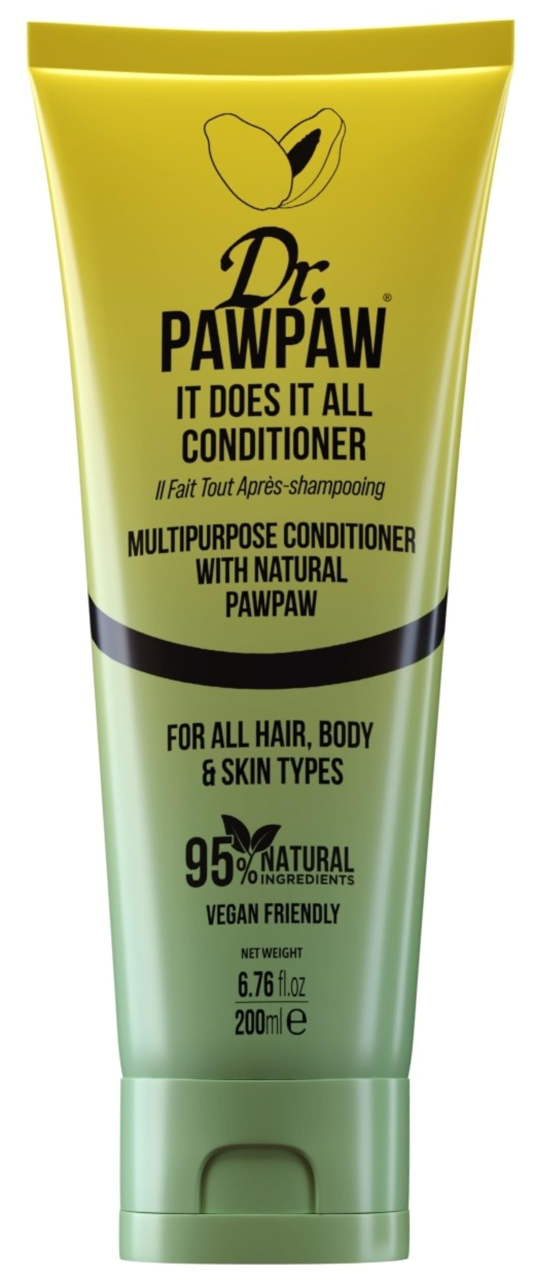 Dr. PAWPAW It Does It All Conditioner bottle front shows versatile hydration.