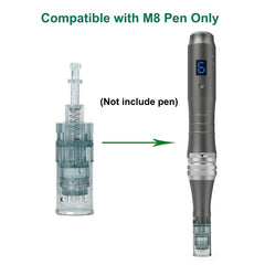 Dr Pen M8 cartridge packaging showing ten-piece set