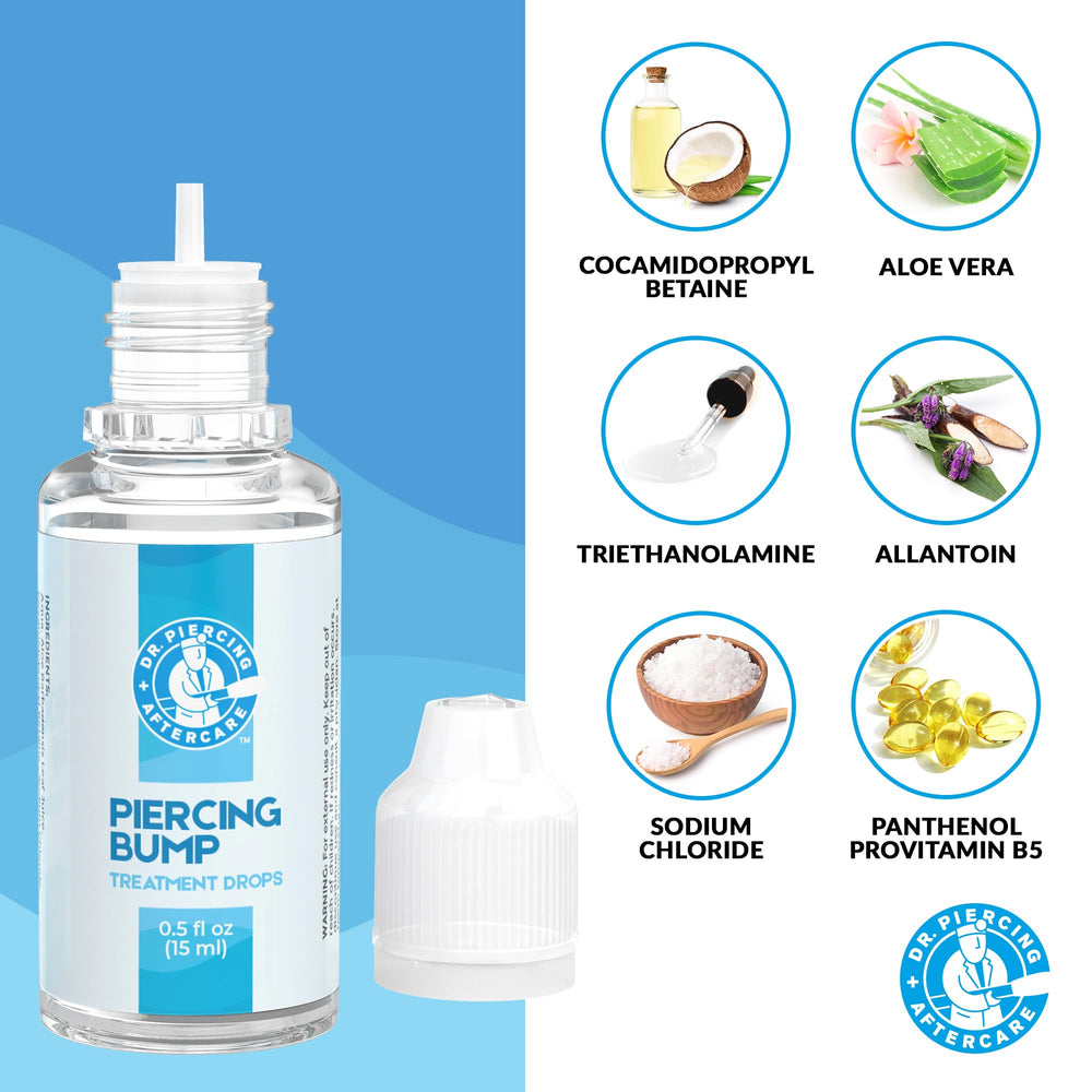 DR. PIERCING AFTERCARE keloid drops provitamin B5 nourishes pierced skin