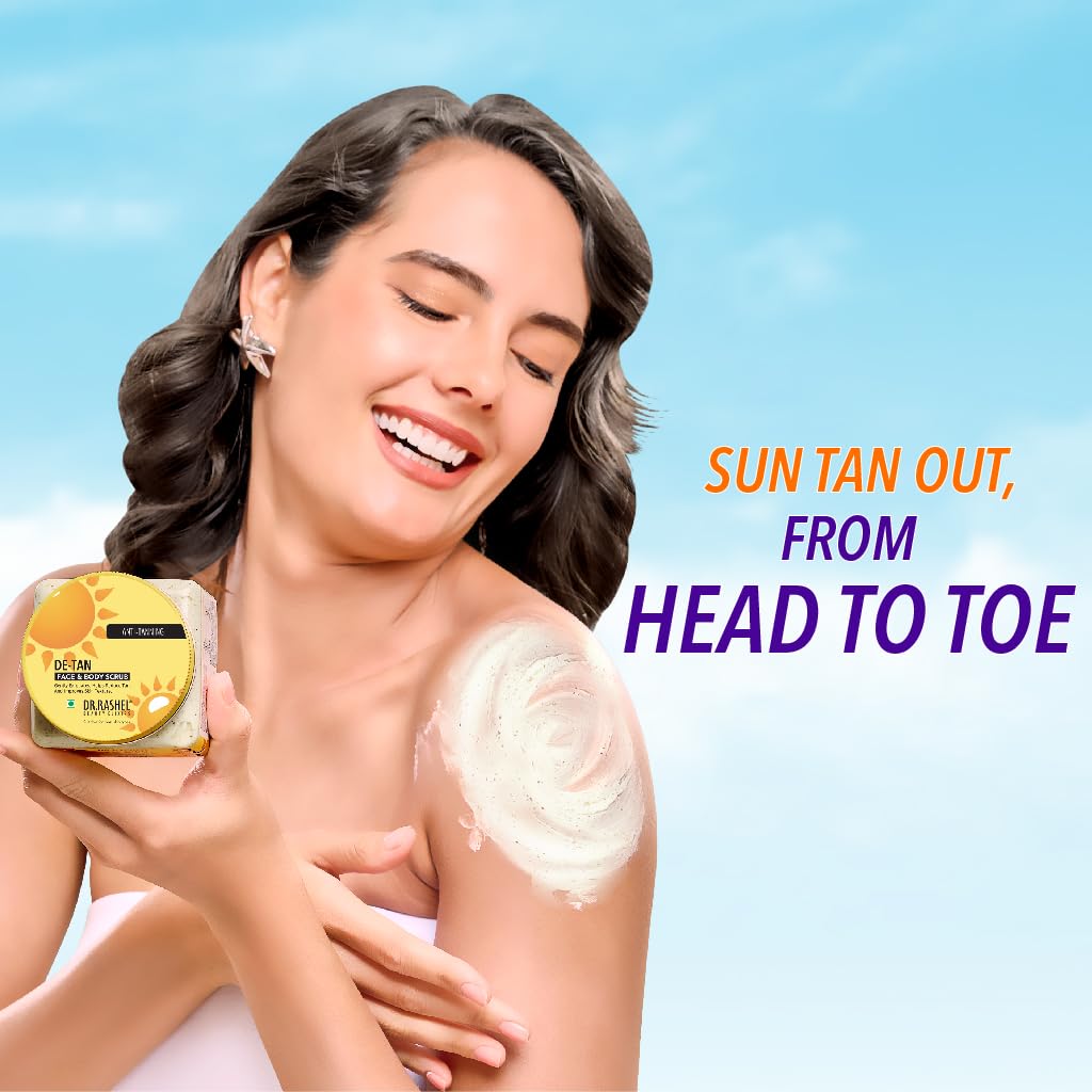 DR.RASHEL Dé-Tan Visage Grains Noix : grains naturels purifiants pour pores.