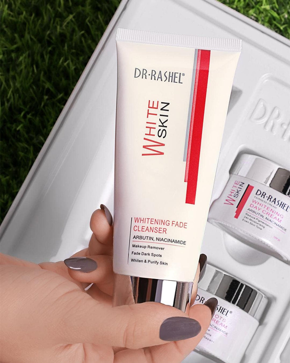 DR.RASHEL Even tone visual suggests brighter complexion.