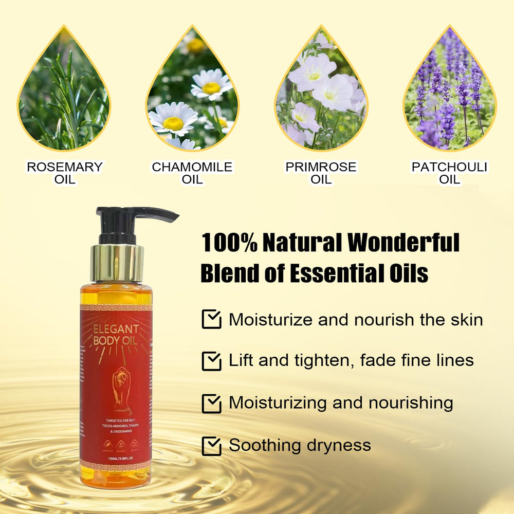 Dr.RZdfa Body Firming Oil pump demonstrates easy non-greasy daily use