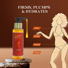 Dr.RZdfa Body Firming Oil on skin shows quick absorption and silky feel