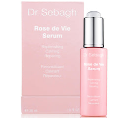Dr Sebagh Rose de Vie Serum bottle close-up, premium anti-aging care.