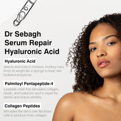Dr Sebagh Serum Repair hyaluronic hydration helps maintain moisture and radiance.