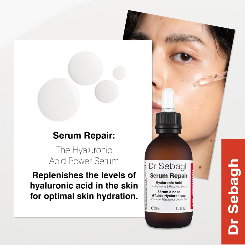 Dr Sebagh Serum Repair post-shave hydration for refreshed skin.