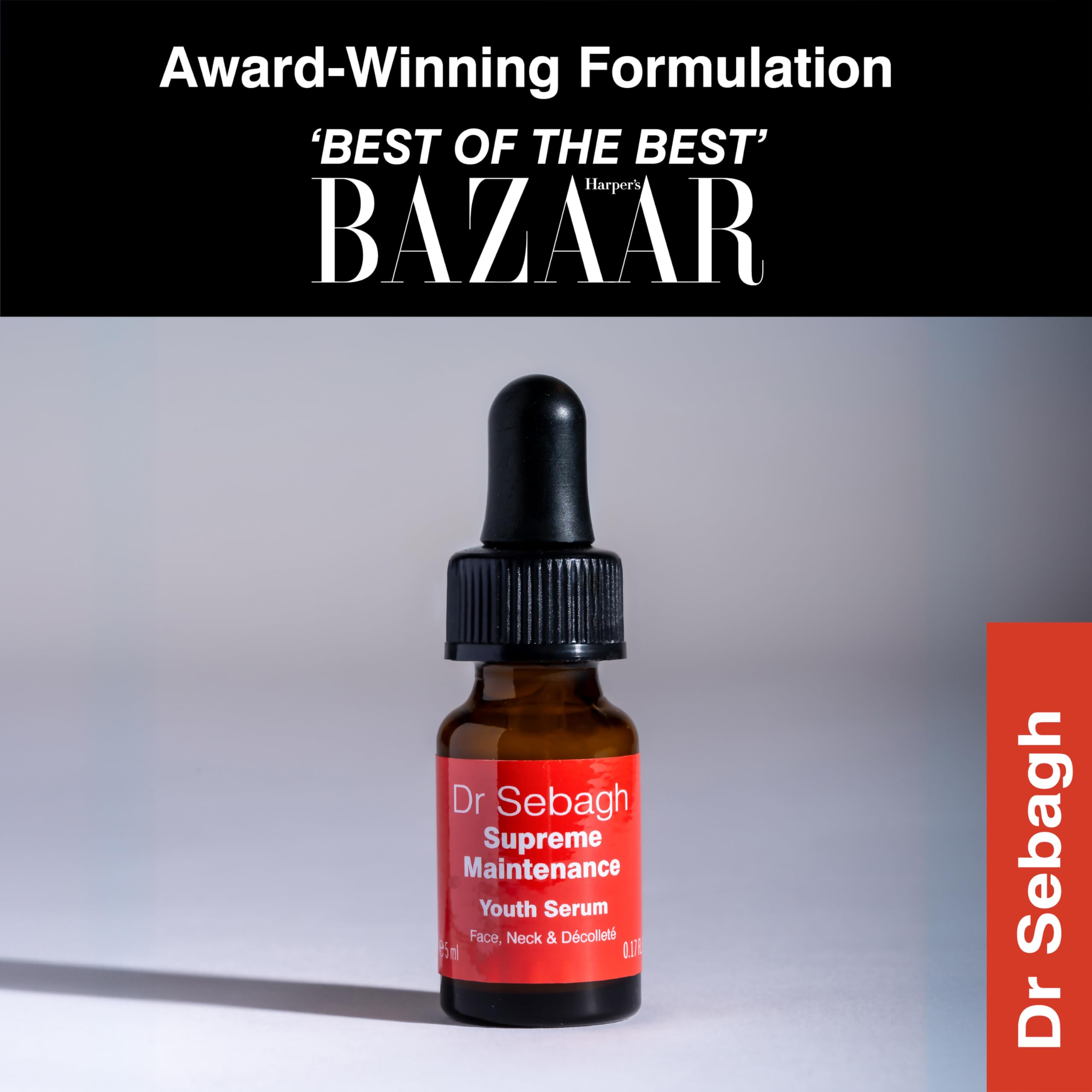 Close-up of serum application on skin by Dr Sebagh for a smooth texture