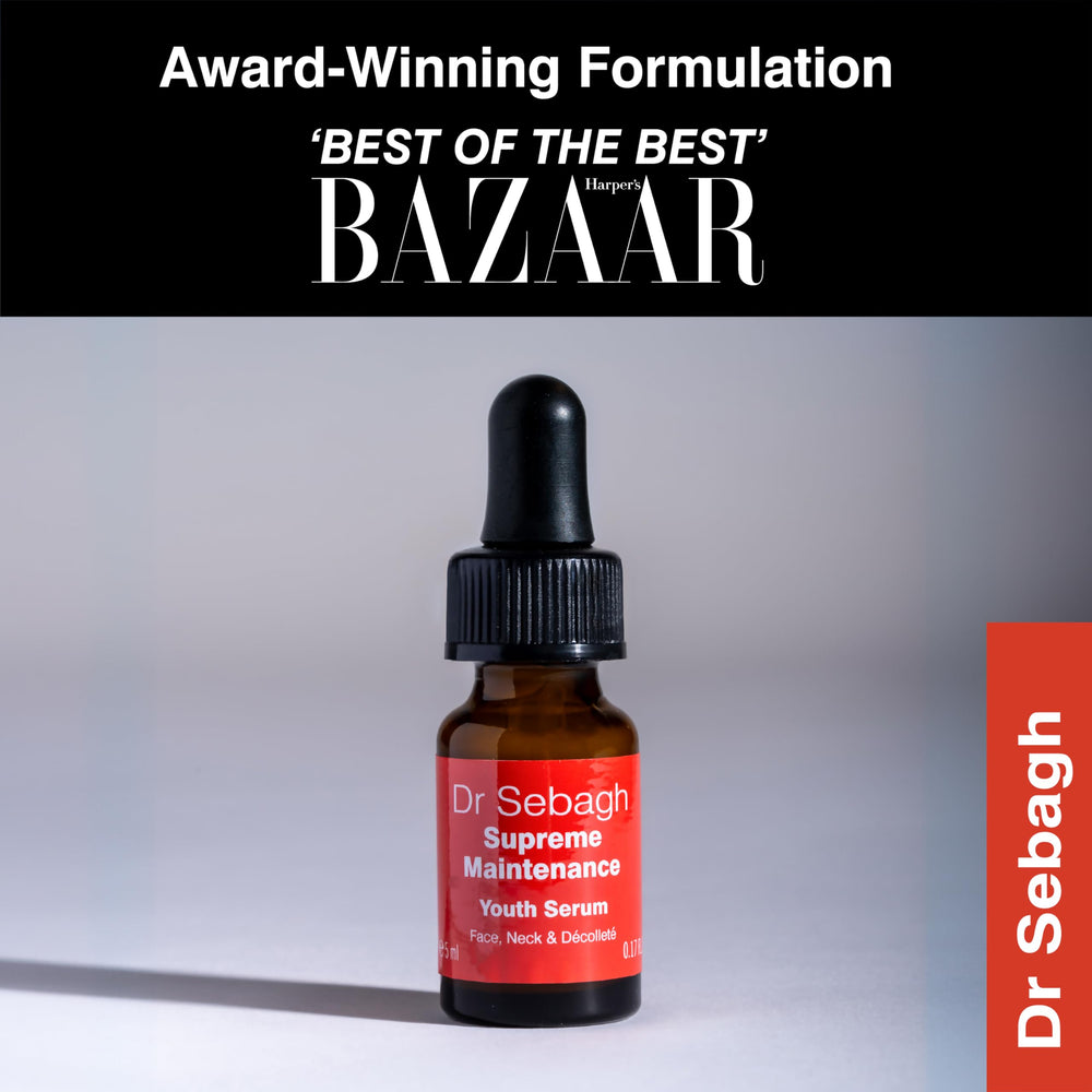 Close-up of serum application on skin by Dr Sebagh for a smooth texture