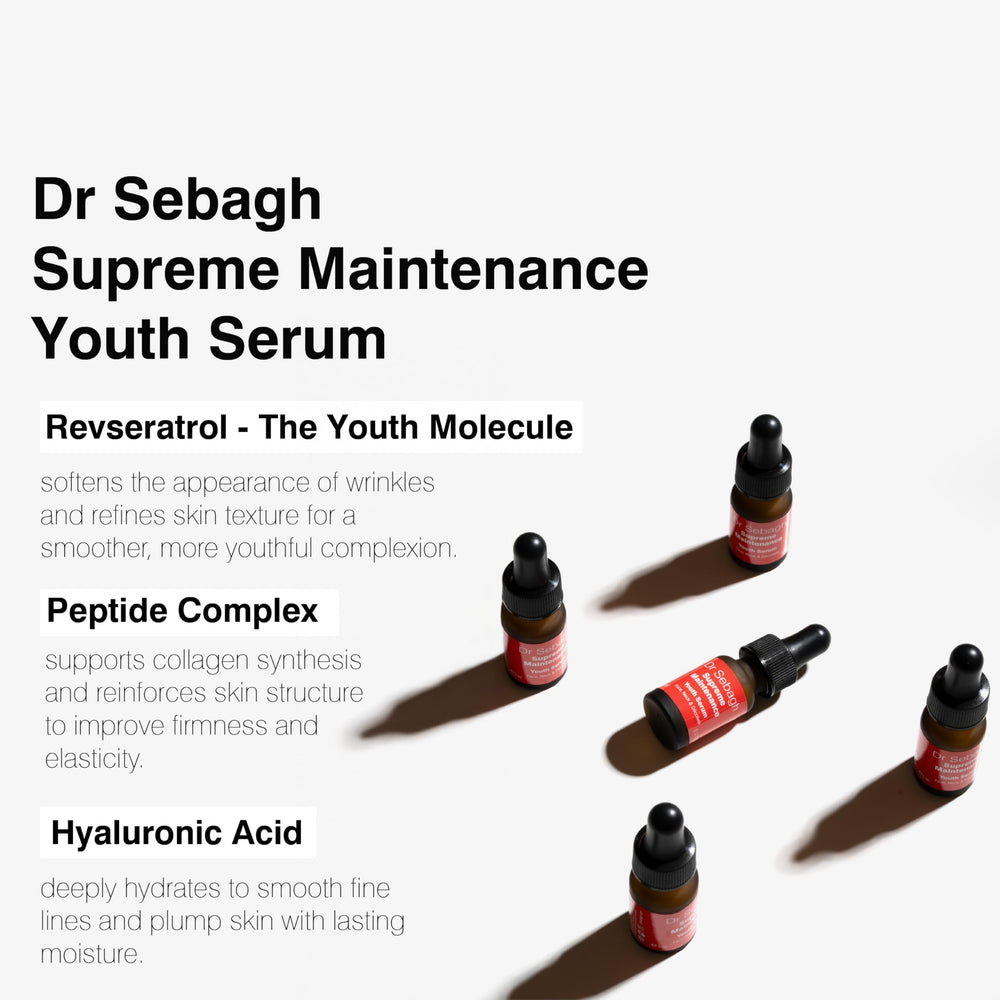 Dr Sebagh serum applied to face and neck for comprehensive coverage