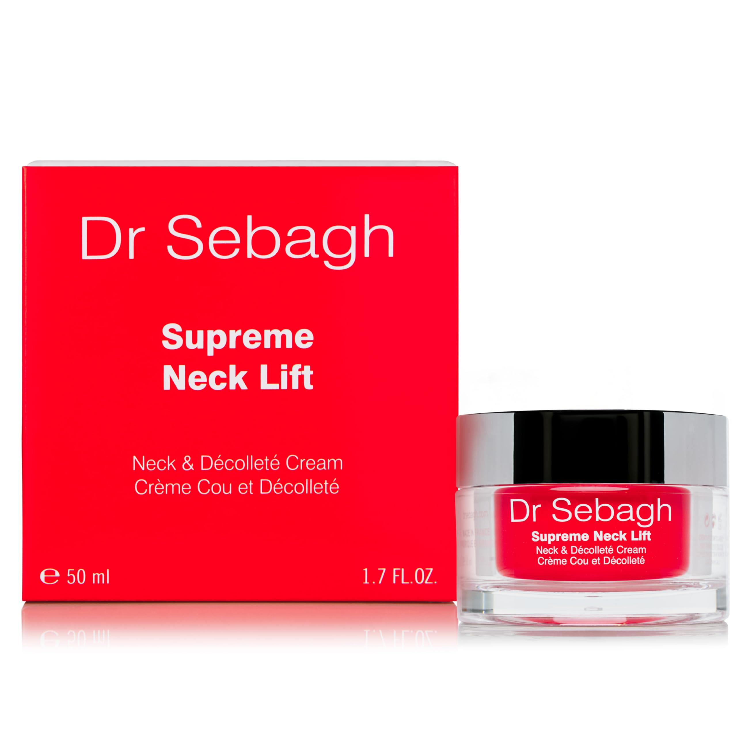 Dr Sebagh Supreme Neck Lift cream texture suggests smoothing and lifting skin