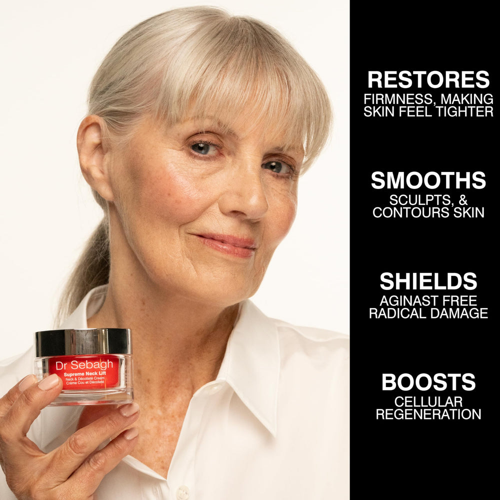 Dr Sebagh Supreme Neck Lift delivers deep hydration for supple skin