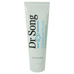 Dr Song benzoyl peroxide acne gel bottle for targeted at-home spot treatment.