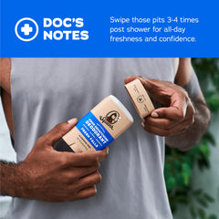 Dr. Squatch 72-hour odor protection in action with the 3-pack.
