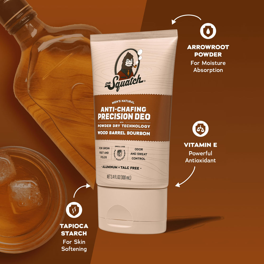 Dr. Squatch body deodorant being applied for comfortable all-day freshness