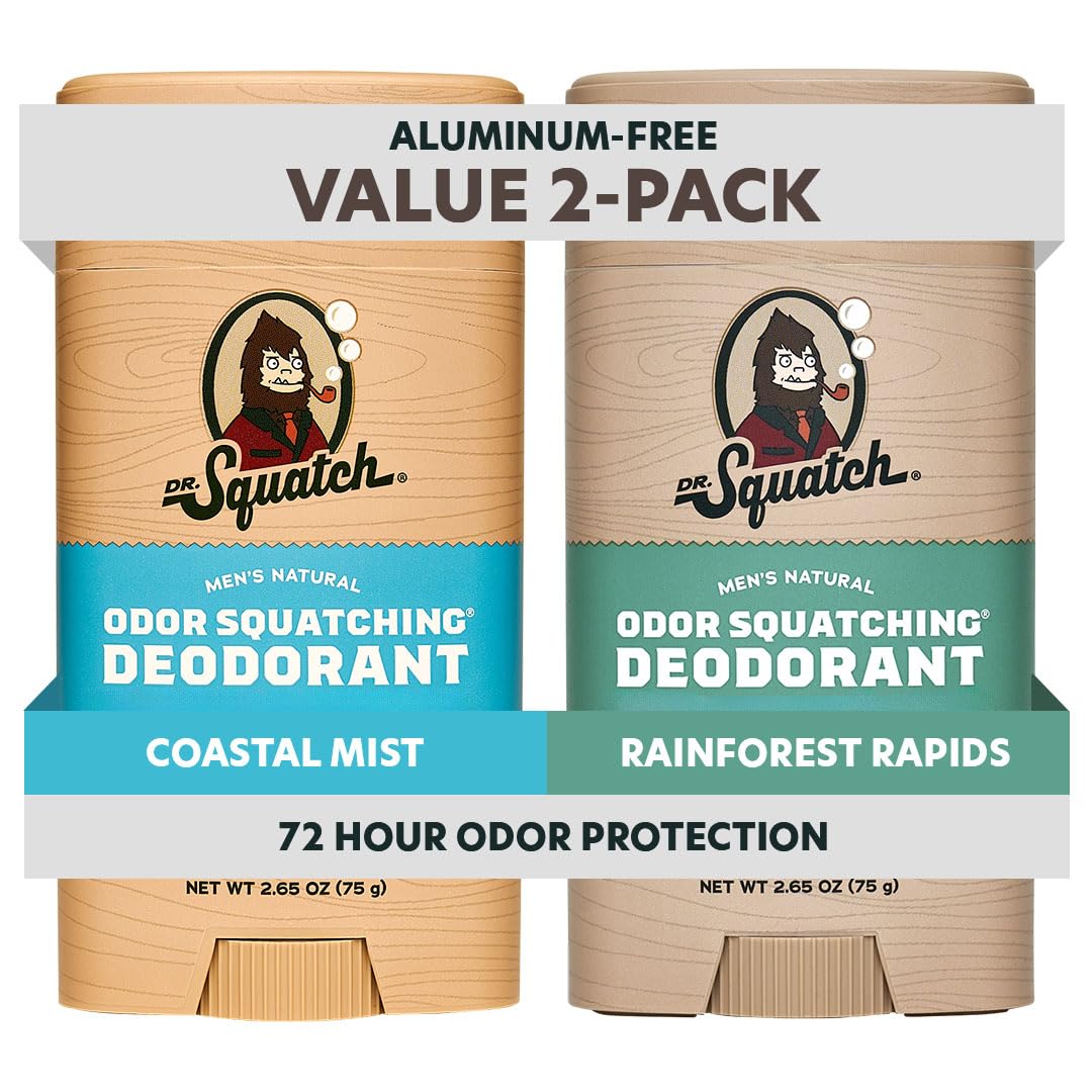 Dr. Squatch Coastal Mist deodorant stick for daily natural freshness.