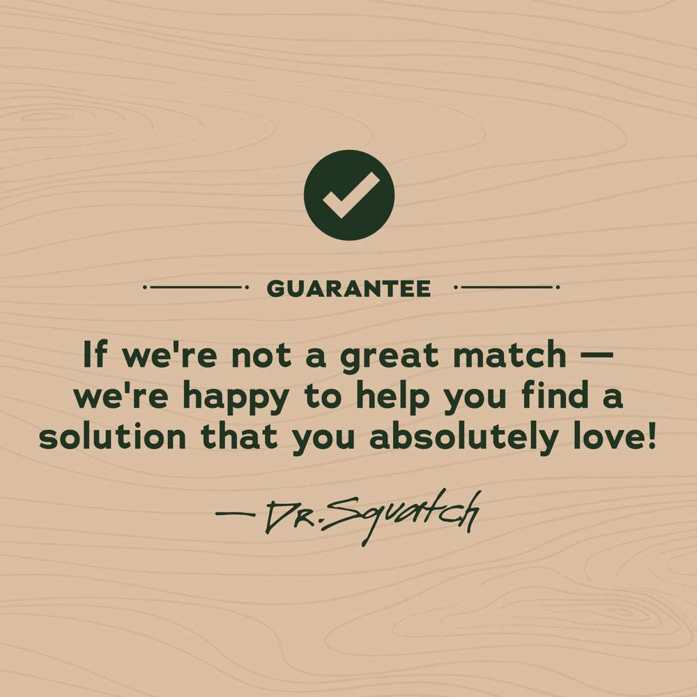 Swipe-on application of Dr. Squatch deodorant for daily confidence.