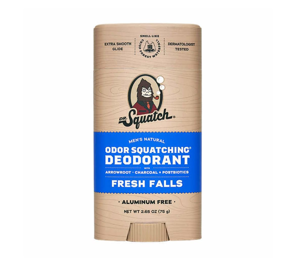 Dr. Squatch ingredients arrowroot charcoal probiotics for natural protection