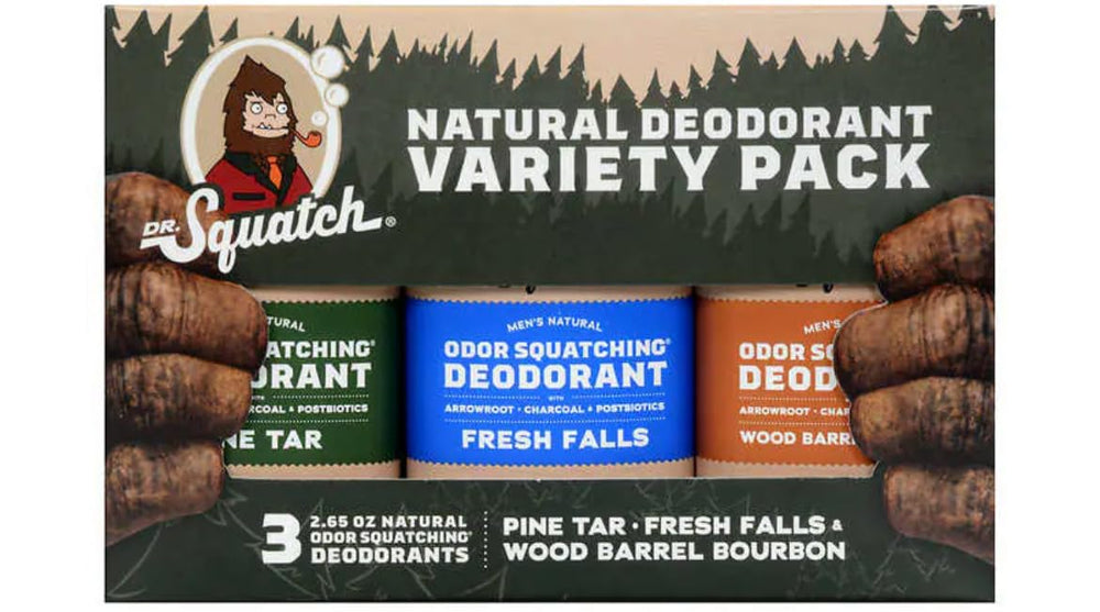 Dr. Squatch deodorant variety-pack front view for all-day freshness