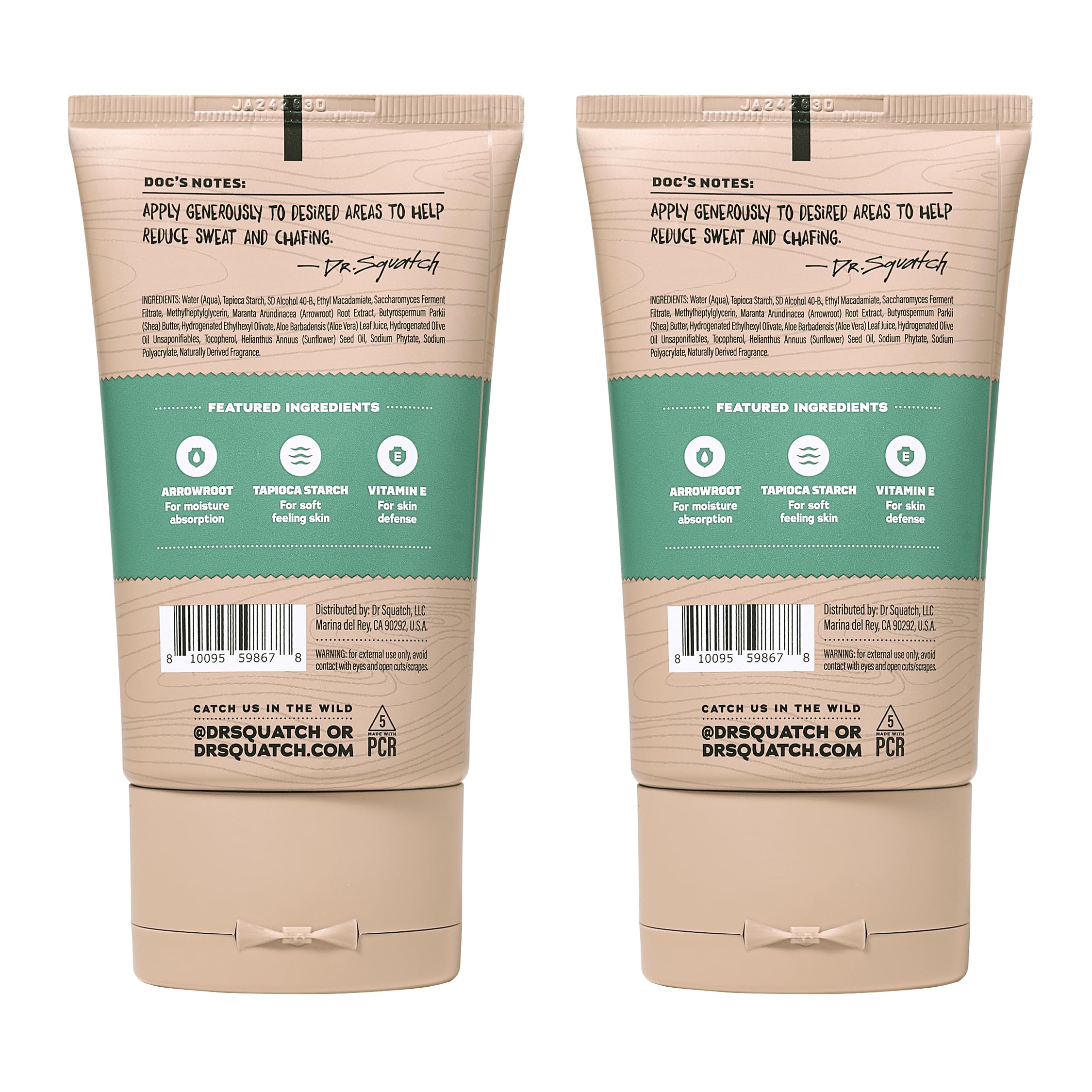 Dr. Squatch dermatologist-tested formula for all skin types