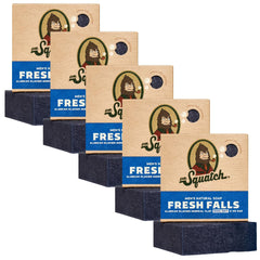 Dr. Squatch Fresh Falls bar soap, front view, masculine scent for daily grooming.